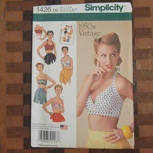 Simplicity 1426 - Uncut - 1950s Vintage Reproduction - Sizes 4-12